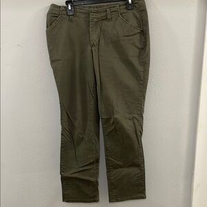 Lee Green Chinos Straight Leg Cotton